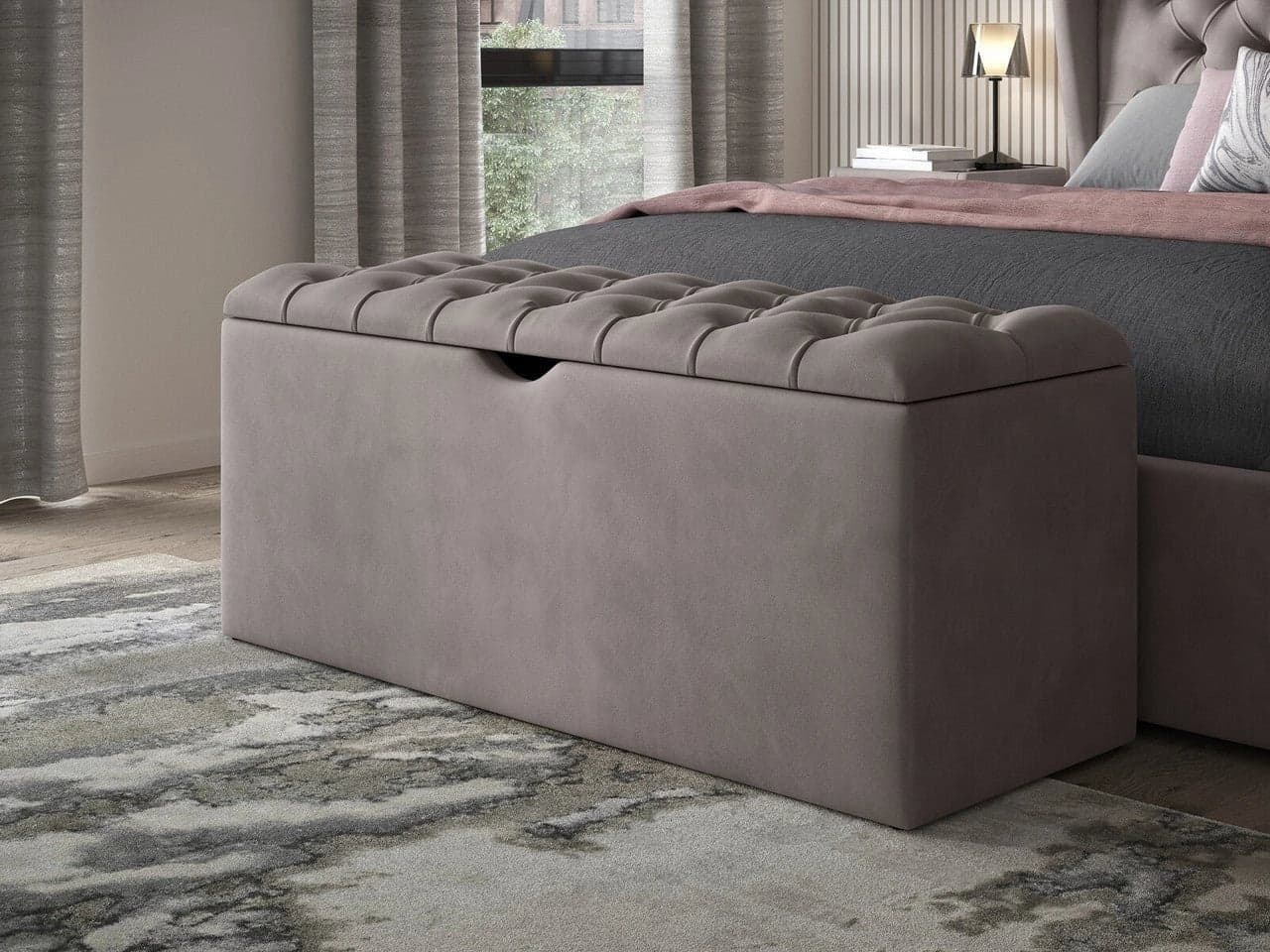 Luxe Ottoman Storage Box - ADBEDS OB1